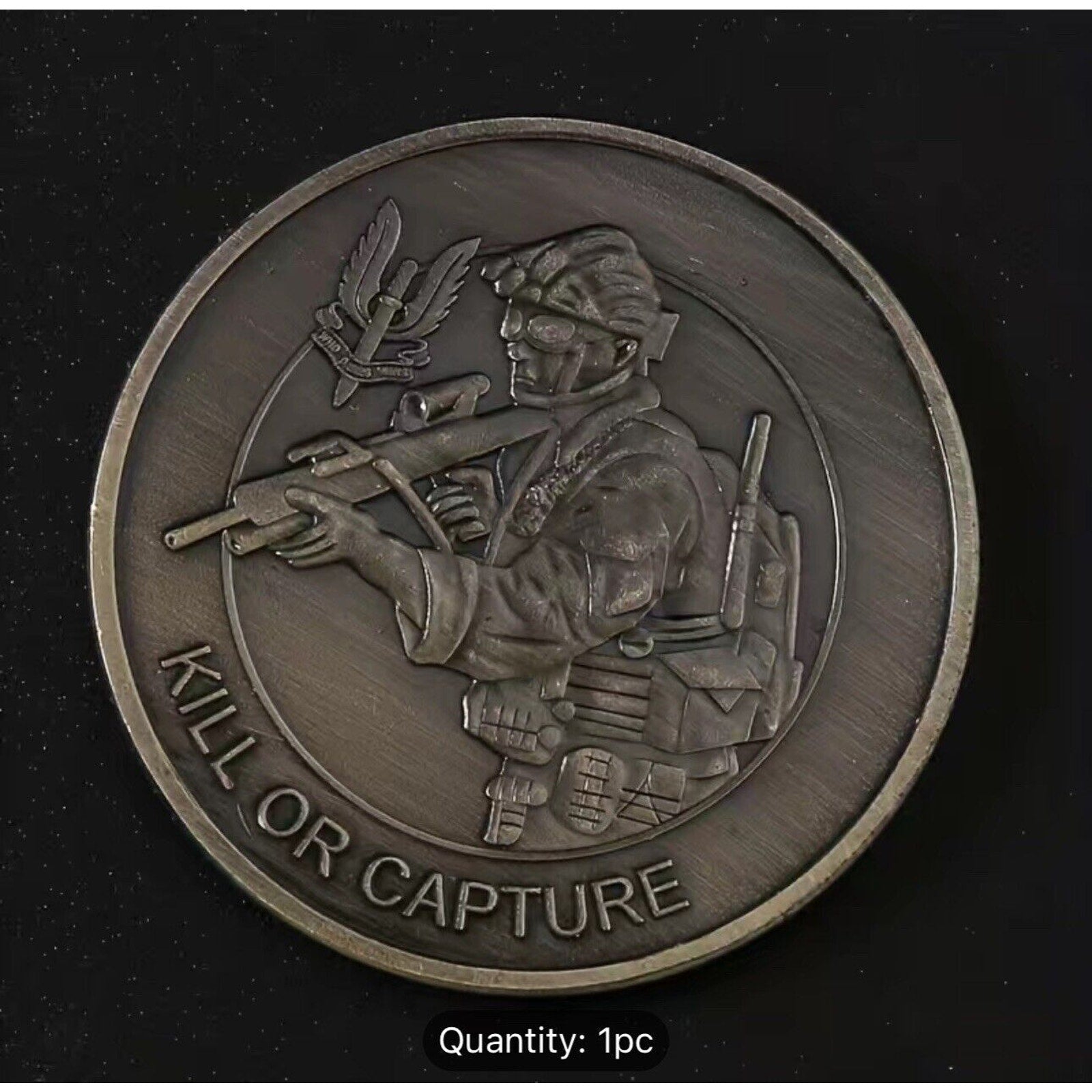 British Army UK Special Air Service WHO DARE WINS Kill or Capture Challenge Coin