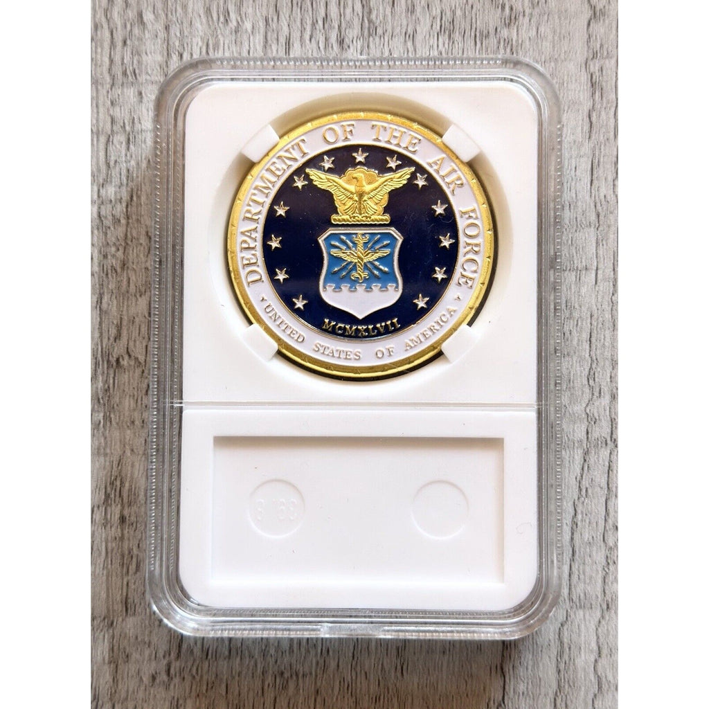 U S AIR FORCE B-52 STRATOFORTRESS Challenge Coin with case