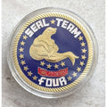CHALLENGE COIN-Seal Team FOUR- US NAVY NAVAL SPECIAL WARFARE DEVELOPMENT GROUP