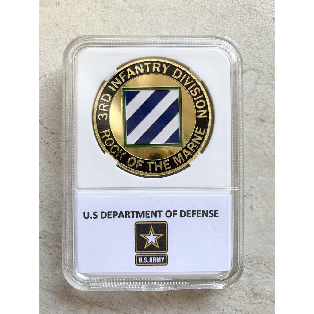 ARMY 3rd INFANTRY DIVISION "Rock Of The Marne" Challenge Coin