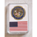 DOJ United States DEPARTMENT OF JUSTICE FBI Challenge Coin With Case