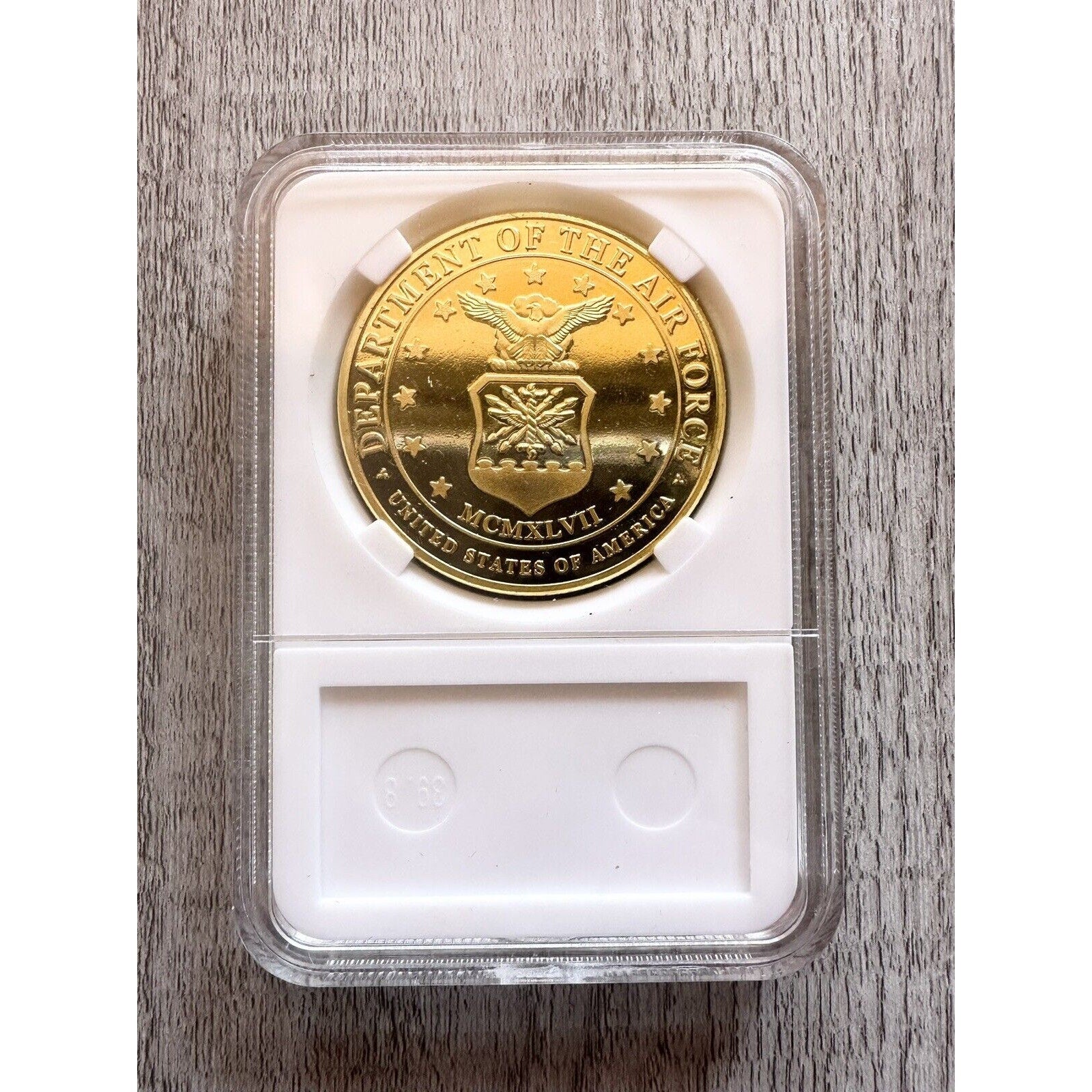 U S AIR FORCE AIR COMBAT COMMAND Challenge Coin with case