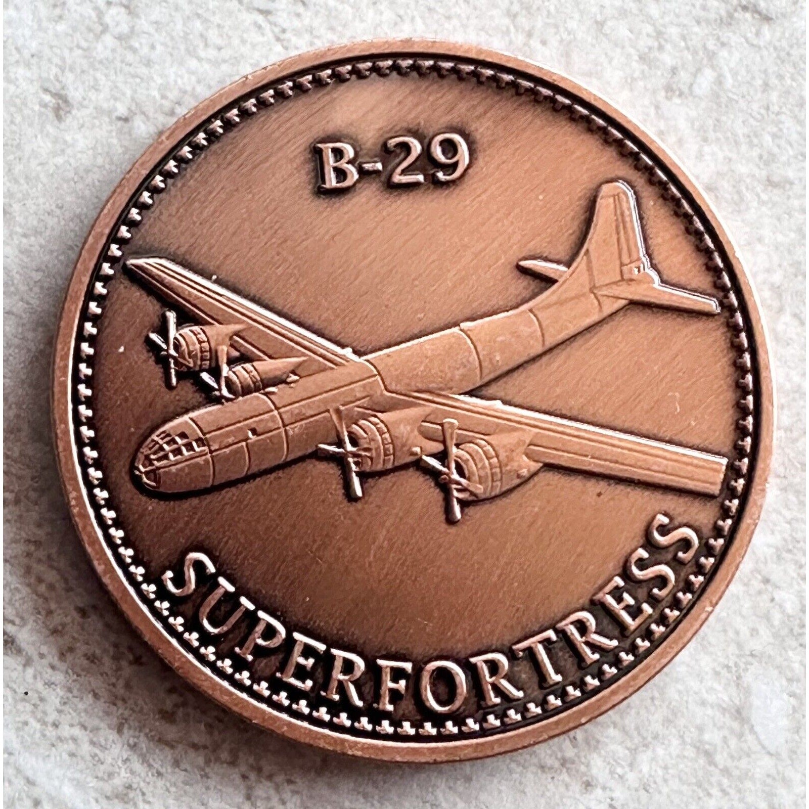 U S ARMY VETERAN AIR FORCES B-29 SUPERFORTRESS Challenge Coin USA ARMY