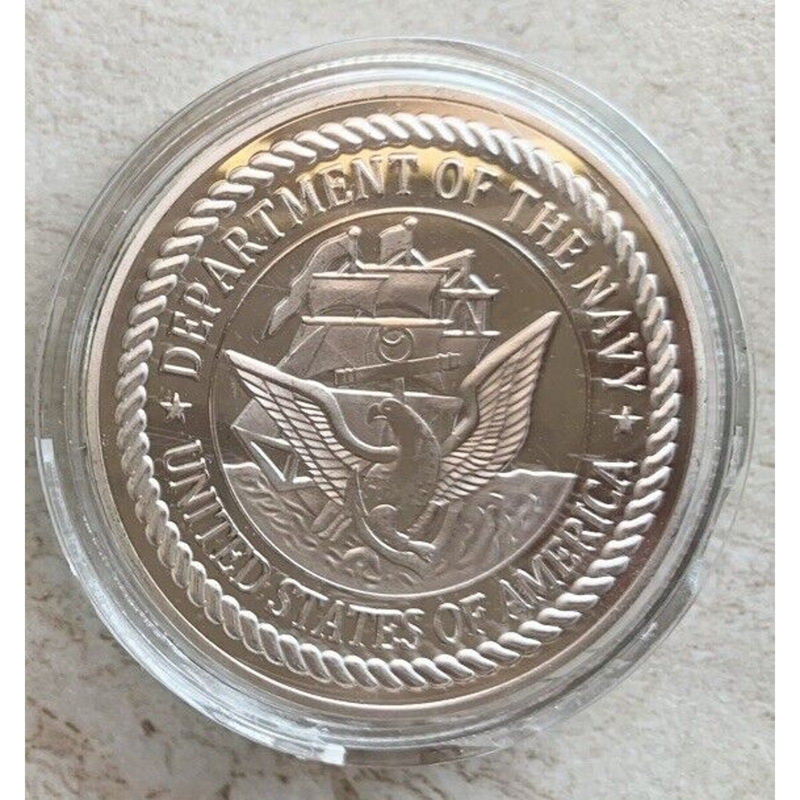 US NAVY (JAG) JUDGE ADVOCATE GENERAL'S CORPS Challenge Coin with velvet case