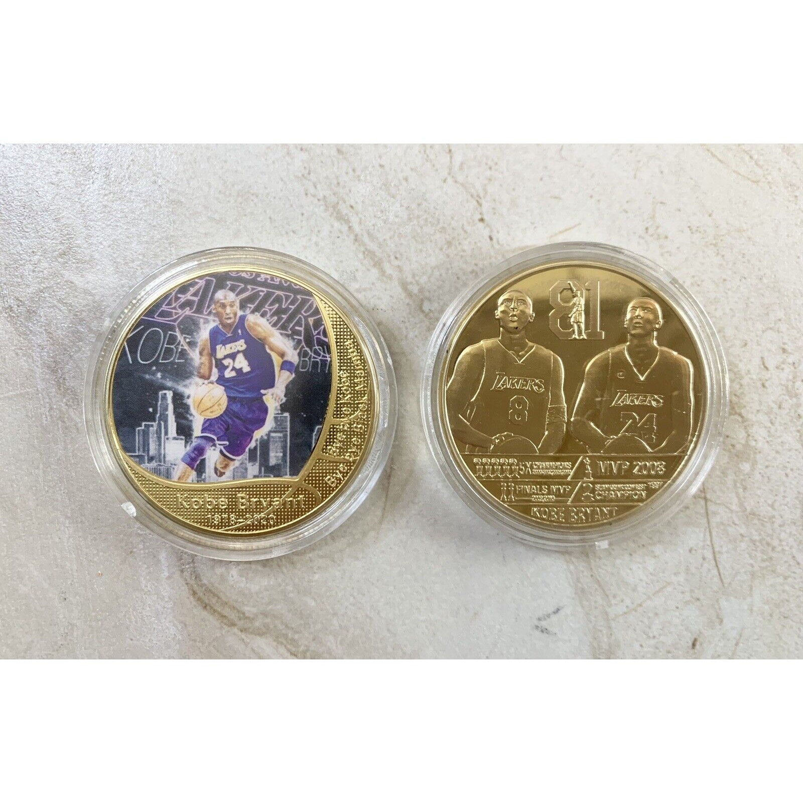KOBE BRYANT COMMEMORATIVE MEMORIAL COIN LOS ANGELES LAKERS