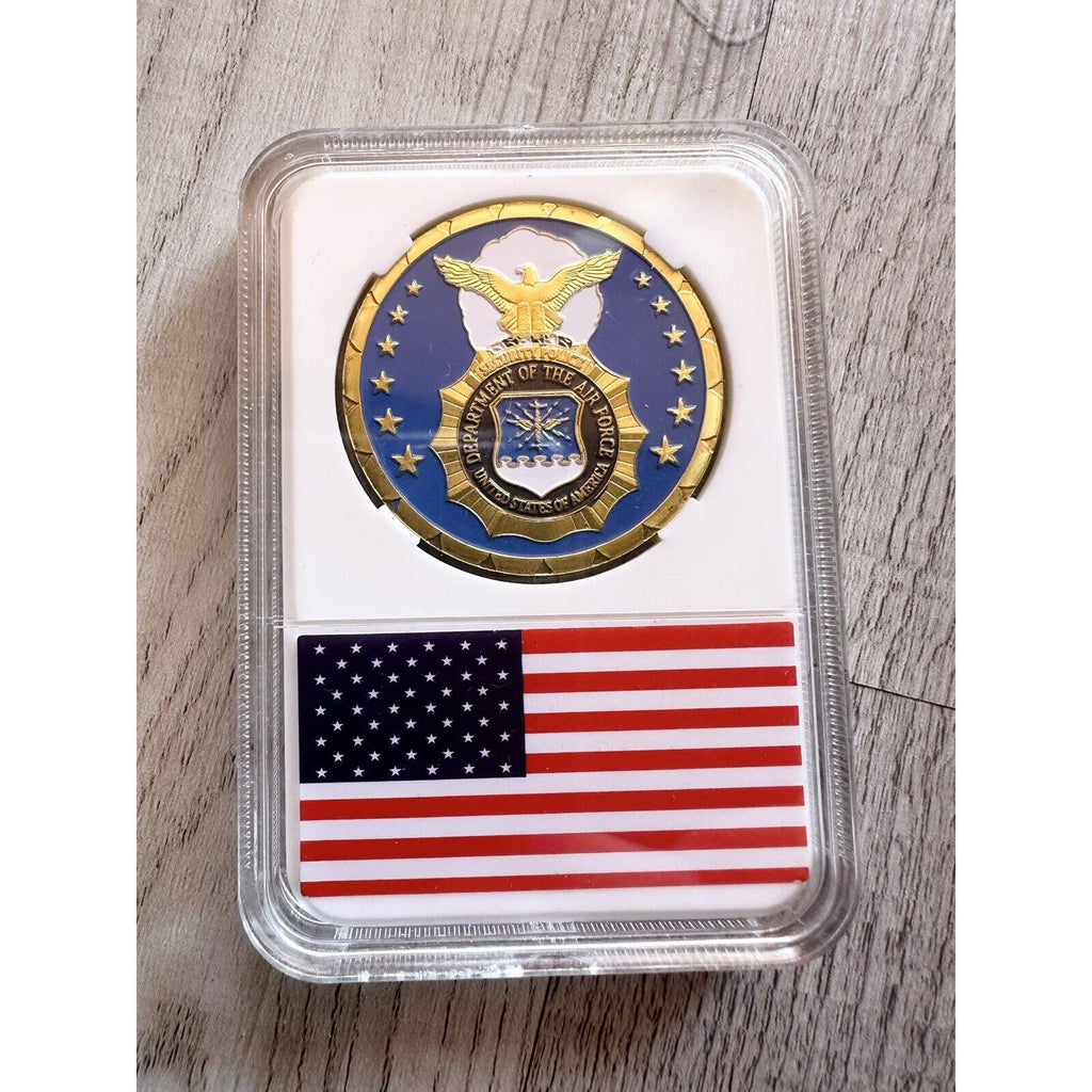 United States Air Force SECURITY FORCES Challenge Coin with case