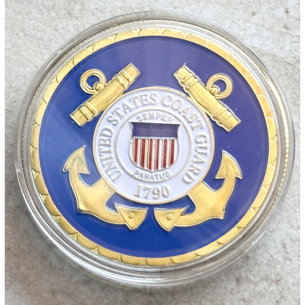 US COAST GUARD MARITIME LAW ENFORCEMENT Challenge Coin with velvet case