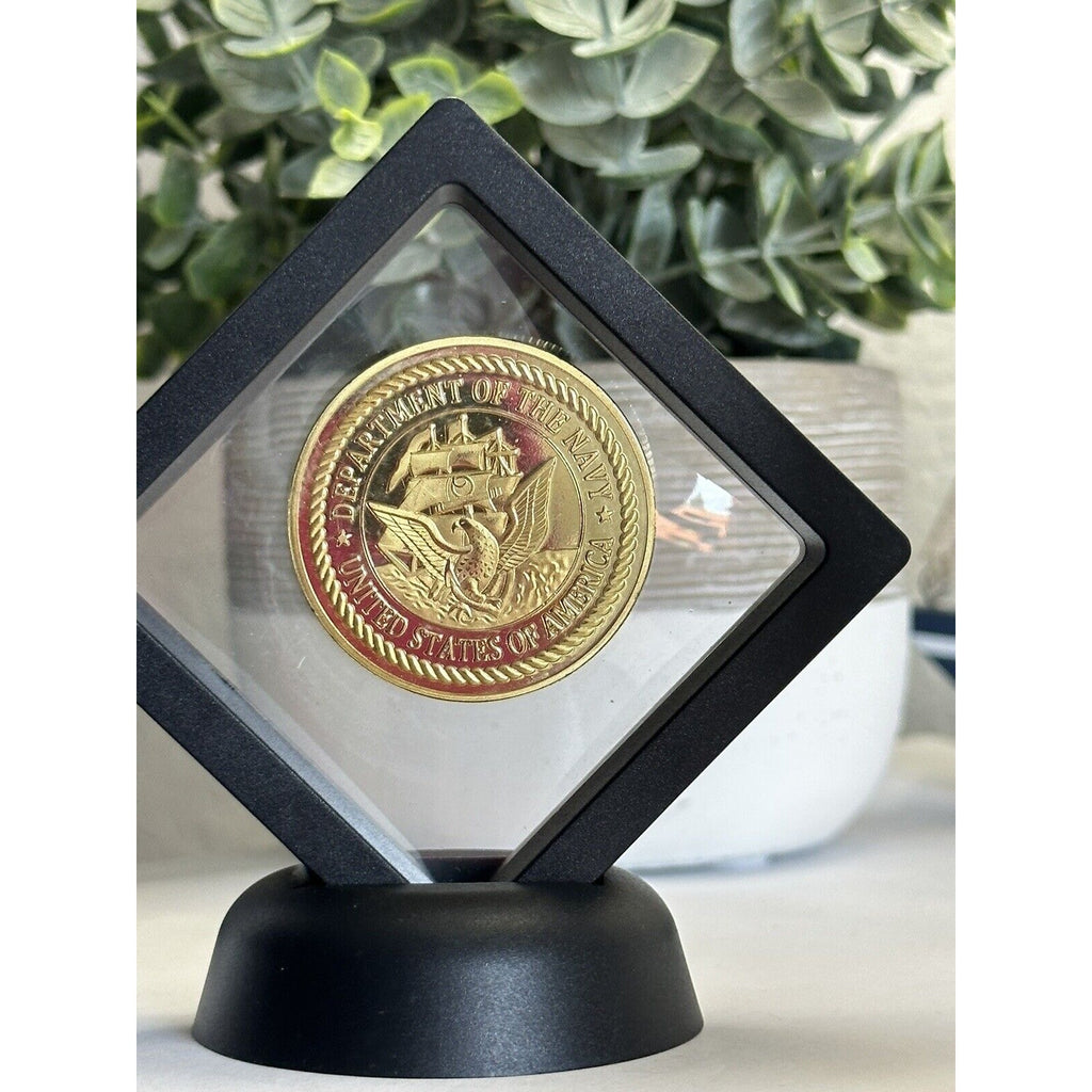 US NAVY CHAPLAIN CORPS Challenge Coin With 3D Display Case