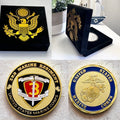 US MARINE CORPS - 3rd MARINE REGIMENT Challenge Coin With Velvet Case