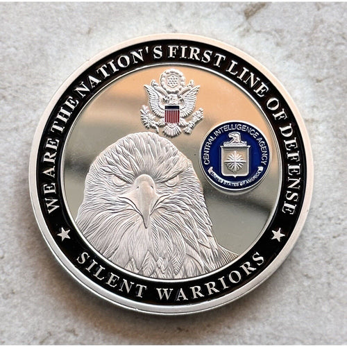 CIA We Are The Nation's First Line of Defense Silent Warriors Challenge Coin
