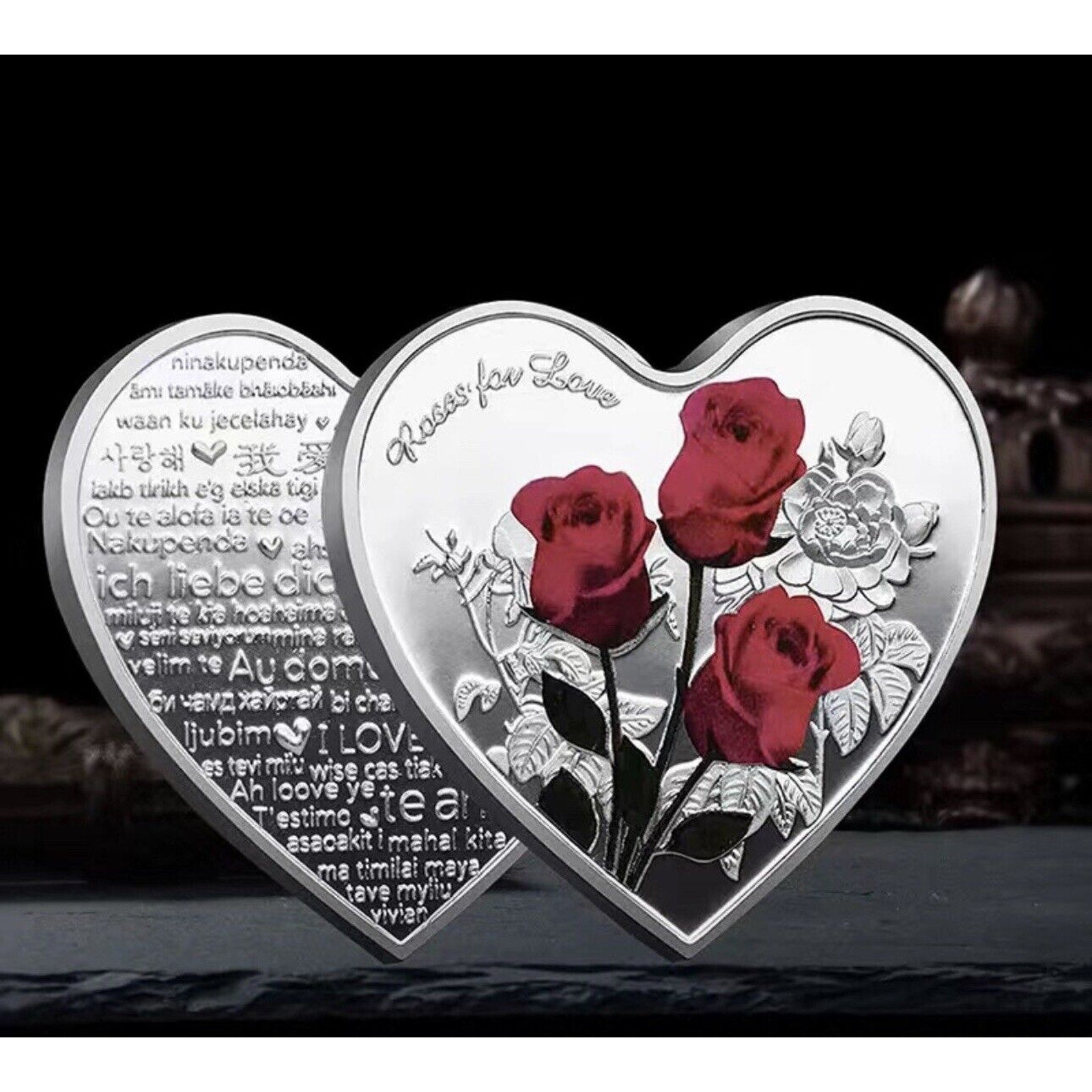 Thousands Languages I Love You Coin Wedding Anniversary Valentine's Day Gift US