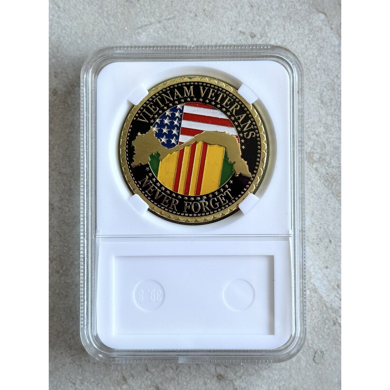 Vietnam Veteran Challenge Coin 1959 - 1975 POW MIA You are not forgotten