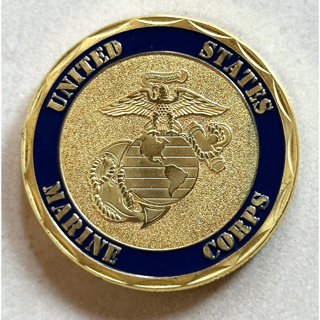 US MARINE CORPS - 4th MARINE REGIMENT ChallengeCoin With Special Velvet Case New