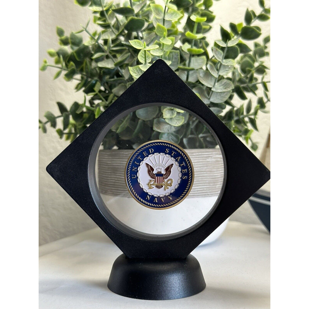 USN NAVY NAVAL AIR STATION KEY WEST FLORIDA TOP GUN CHALLENGE COIN With 3D Case!