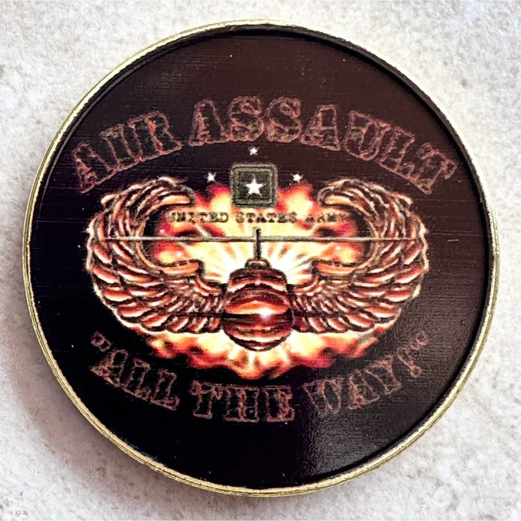 ARMY AIR ASSAULT US Army Challenge Coin USA With Velvet Case