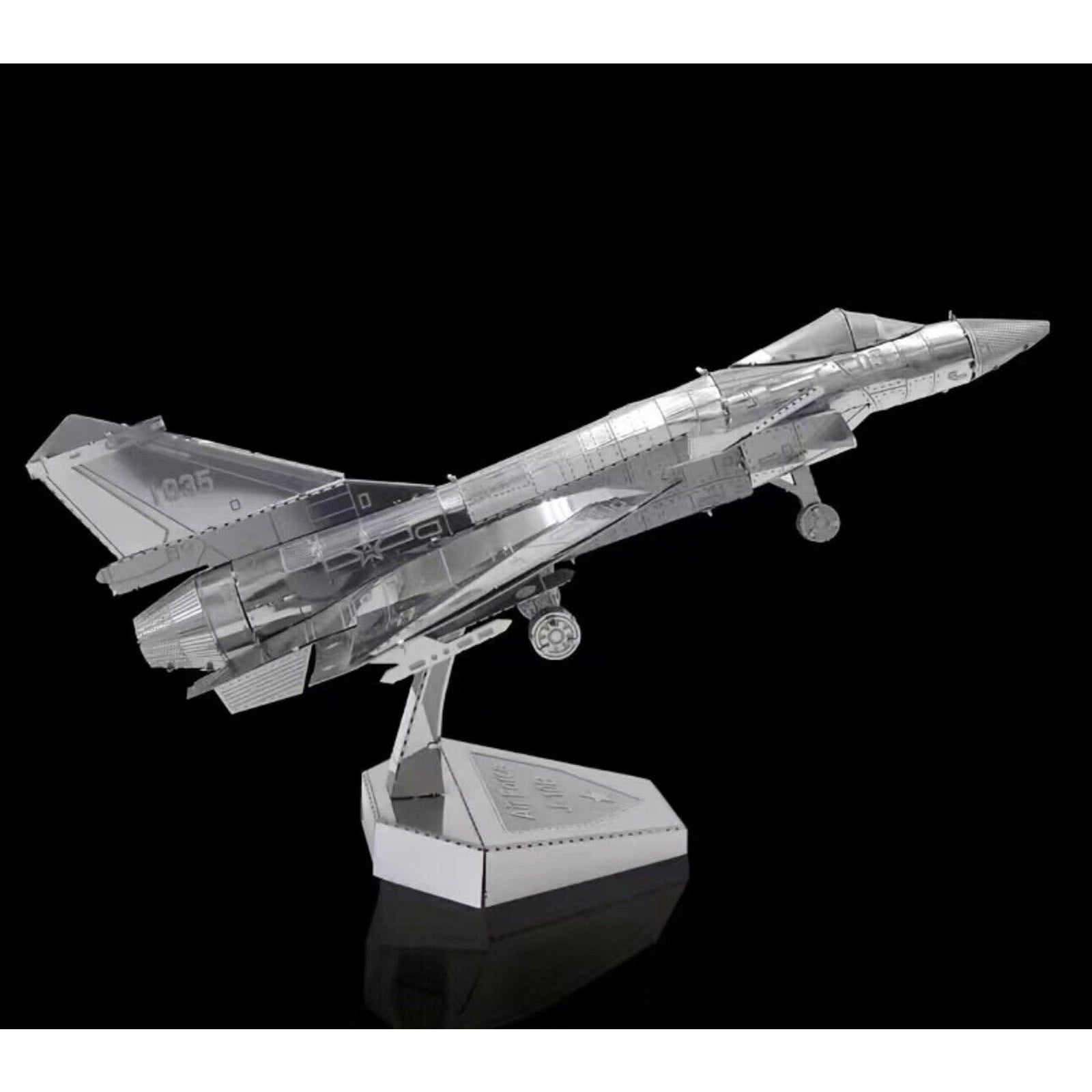 Airplane 3D Metal Puzzle Air Force J-10B Model KITS Assemble Jigsaw Puzzle