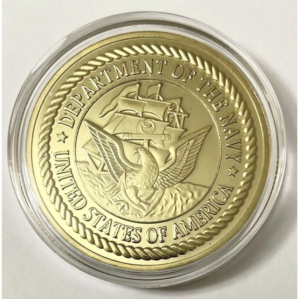 US NAVY POLICE Challenge Coin with special velvet case