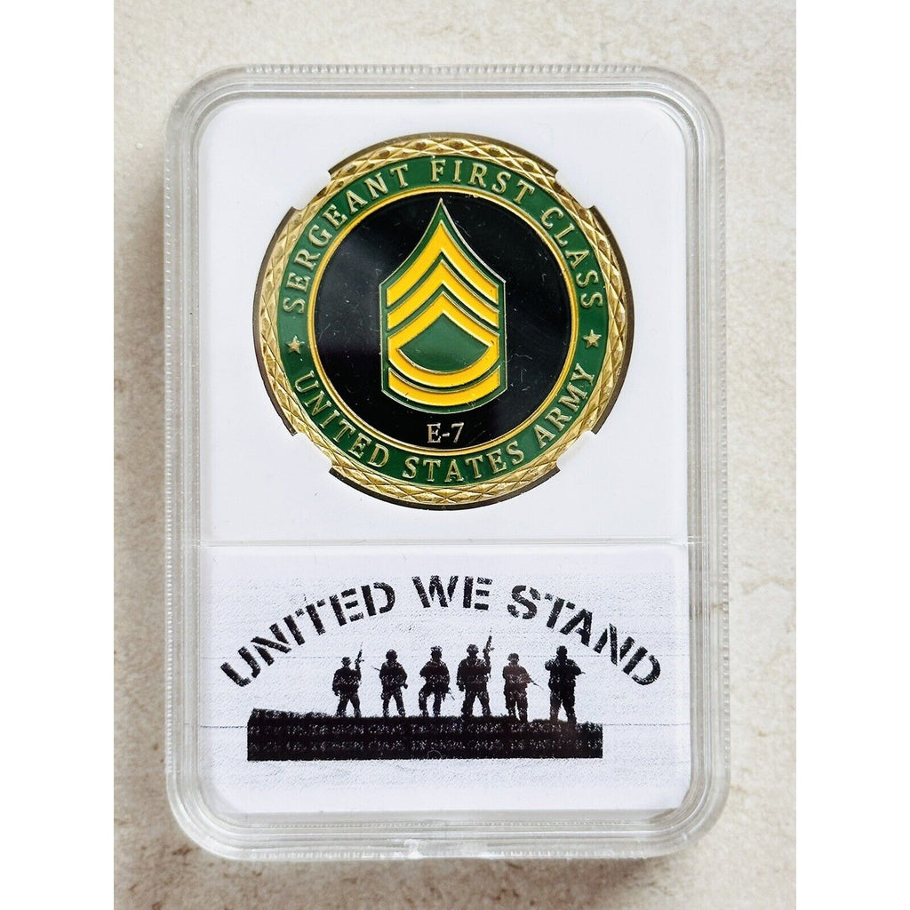 CHALLENGE COIN UNITED STATES ARMY E-7 SFC SERGEANT FIRST CLASS.