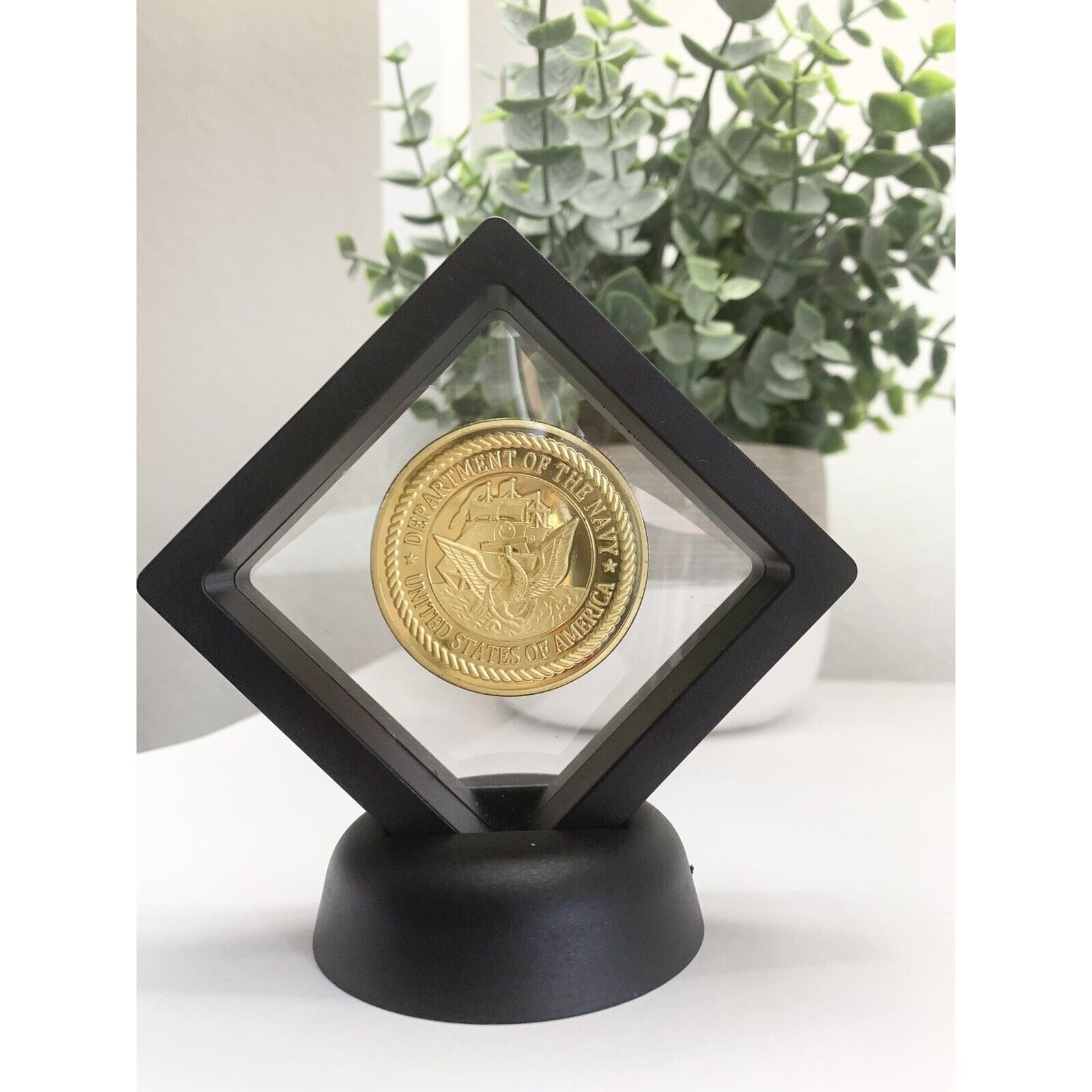 US Navy - Navy SEAL Team Ten 10 Challenge Coin With 3D Floating Case
