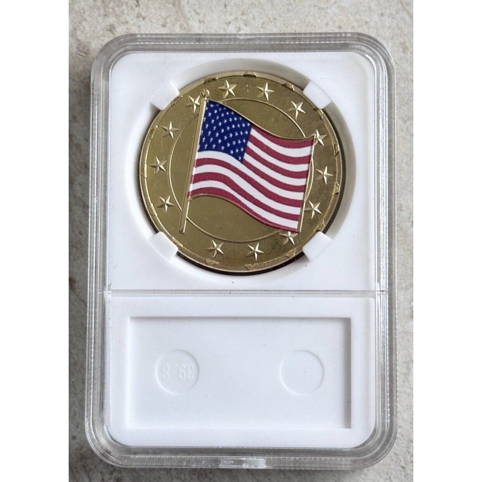 MEMORIAL DAY POW - MIA Not Forgotten Challenge Coin With Cas4.