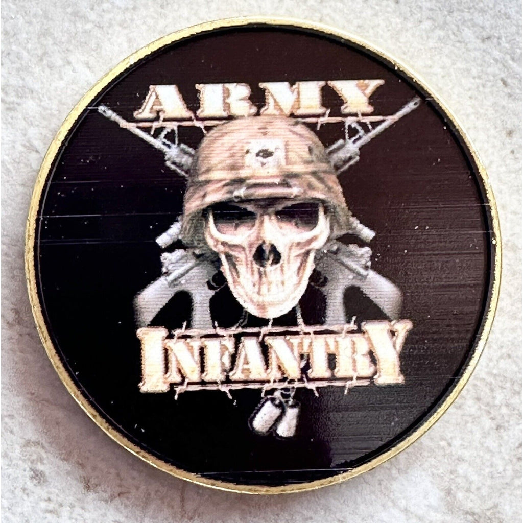 US Army Infantry challenge coin United State with special velvet case