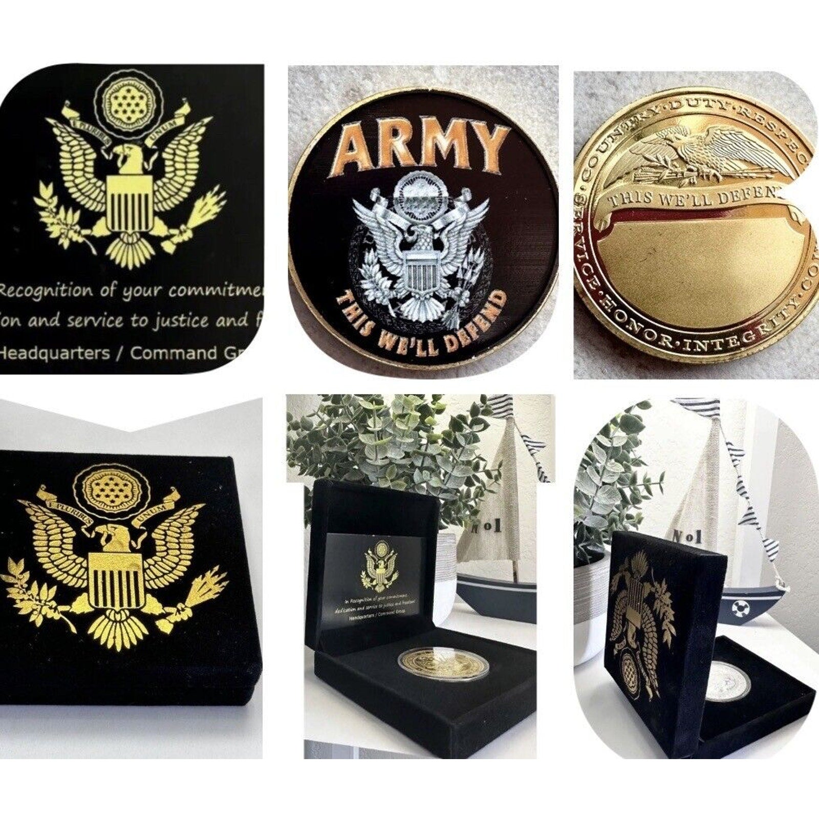 United States Army Logo Challenge Coin USA -Army