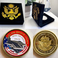 US NAVY USS ABRAHAM LINCOLN CVN-72 Challenge Coin With Velvet Case