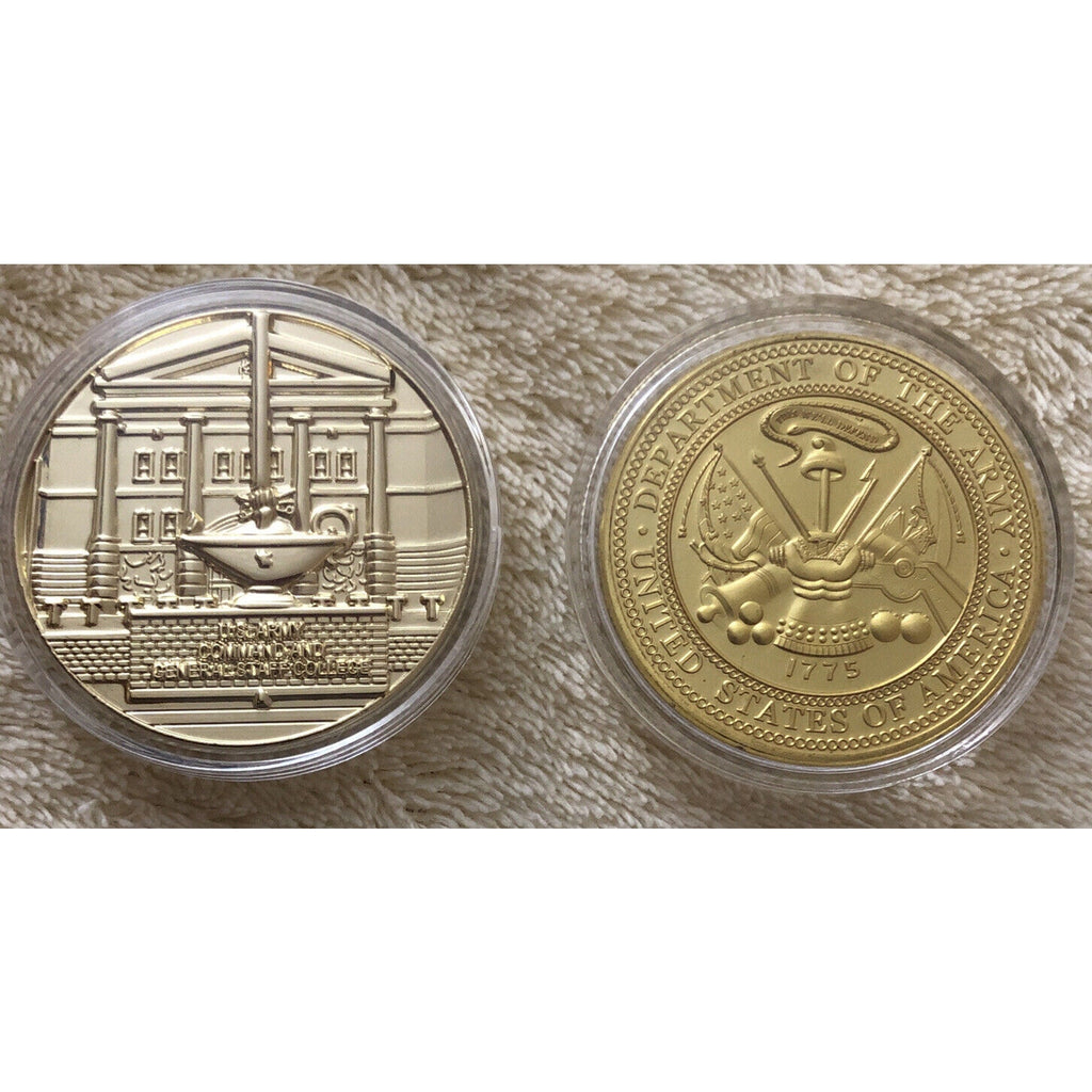 Command & General Staff College & 2nd Infantry Div Lot of 2 Challange coins USA!