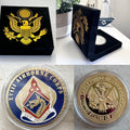 US ARMY XVIII AIRBORNE CORPS "Sky Dragons" Challenge Coin with Velvet Case