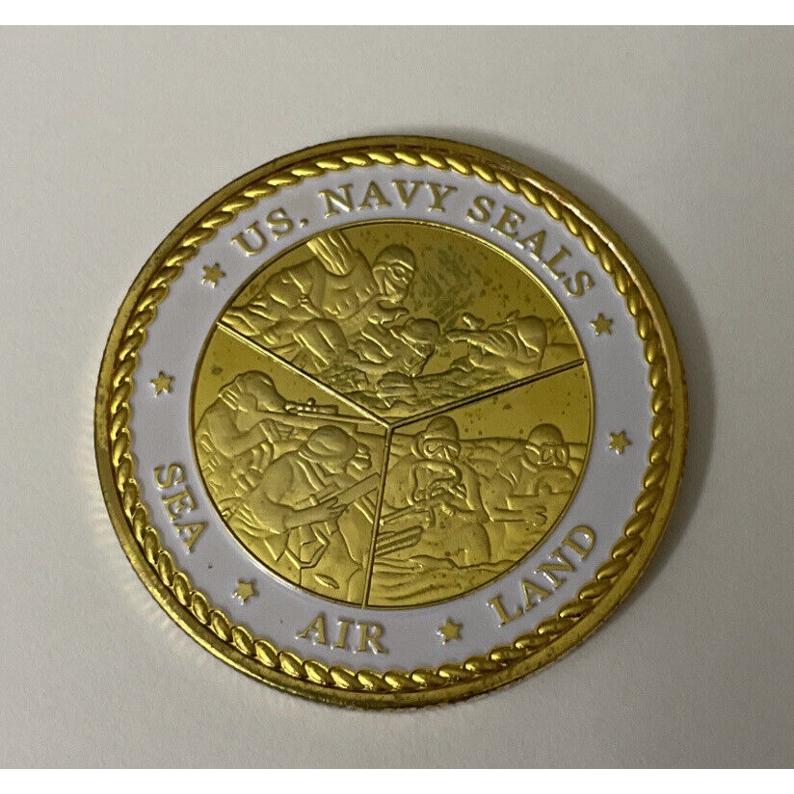 US Naval Operational W Command US Navy Seals Sea Air Land Navy Challenge Coin