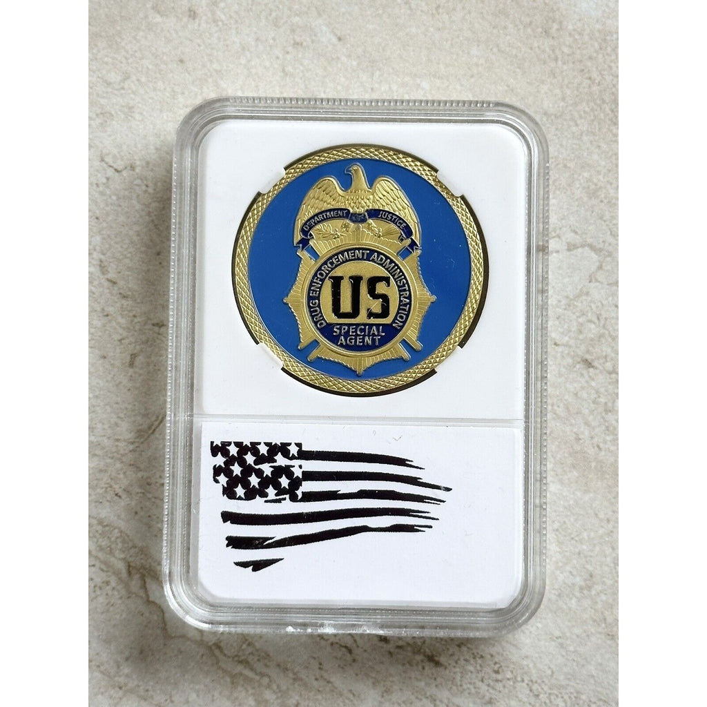 DEA UNITED STATES DRUG ENFORCEMENT ADMINISTRATION Challenge Coin 40mm New!