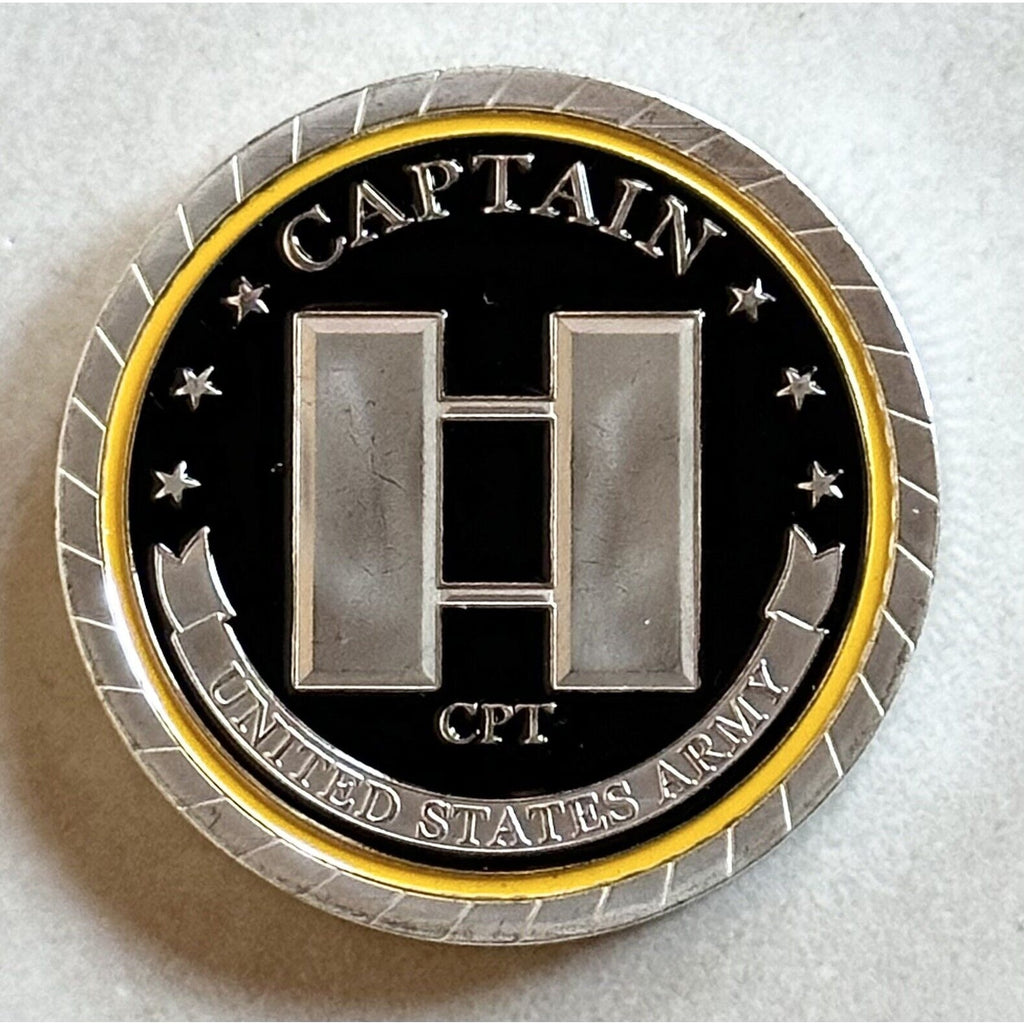 US ARMY CAPTAIN RANK CHALLENGE COIN MILITARY With Special Velvet Case