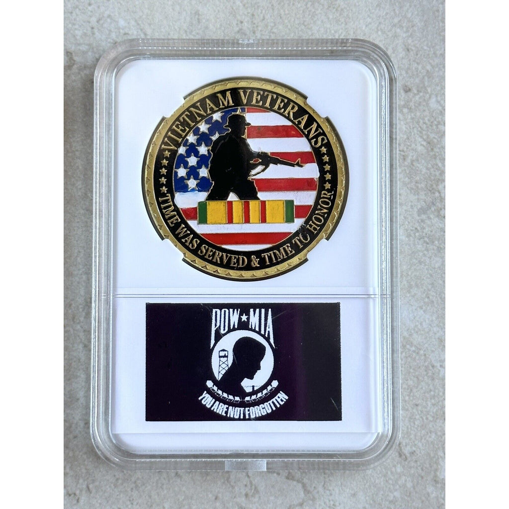 Vietnam Veteran Challenge Coin 1959 - 1975 POW MIA You are not forgotten