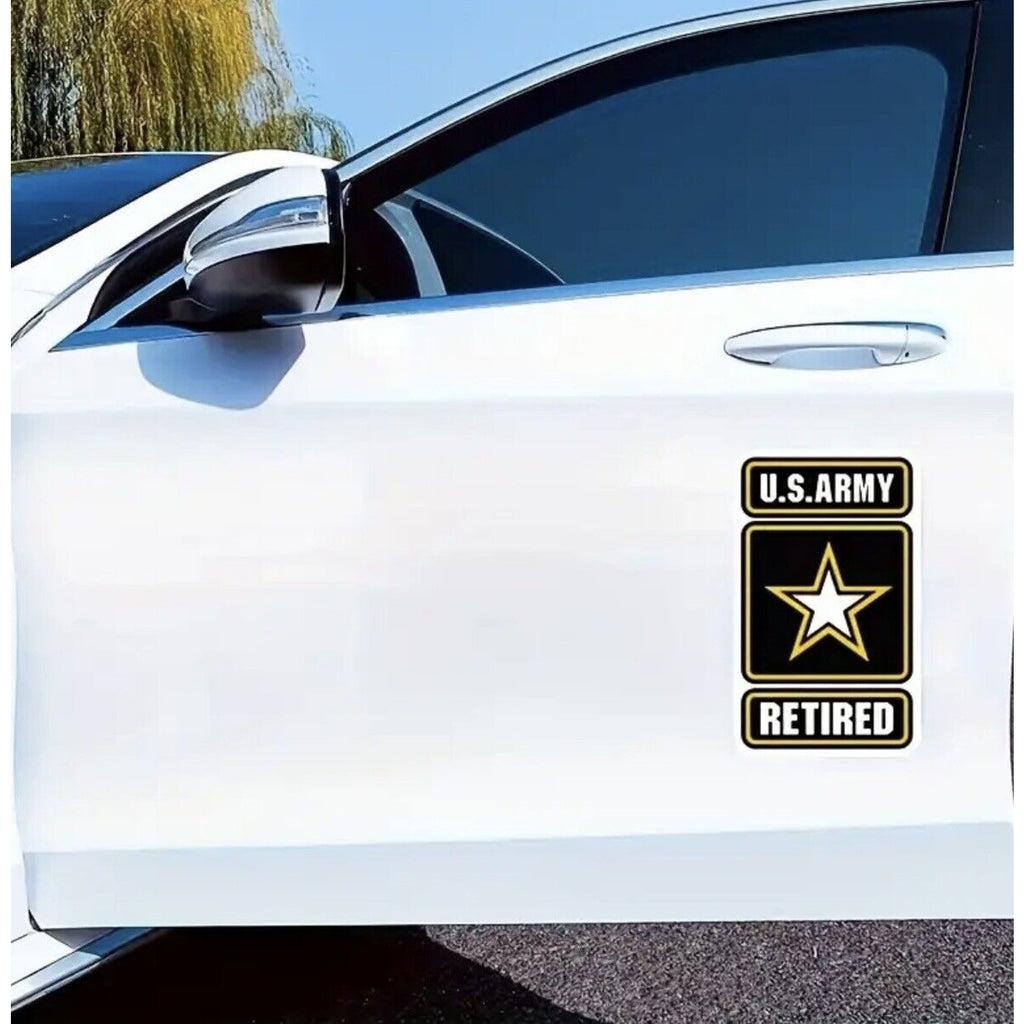 US ARMY RETIRED LOGO Inside Outside Car Laptop PC VINYL DECAL STICKER