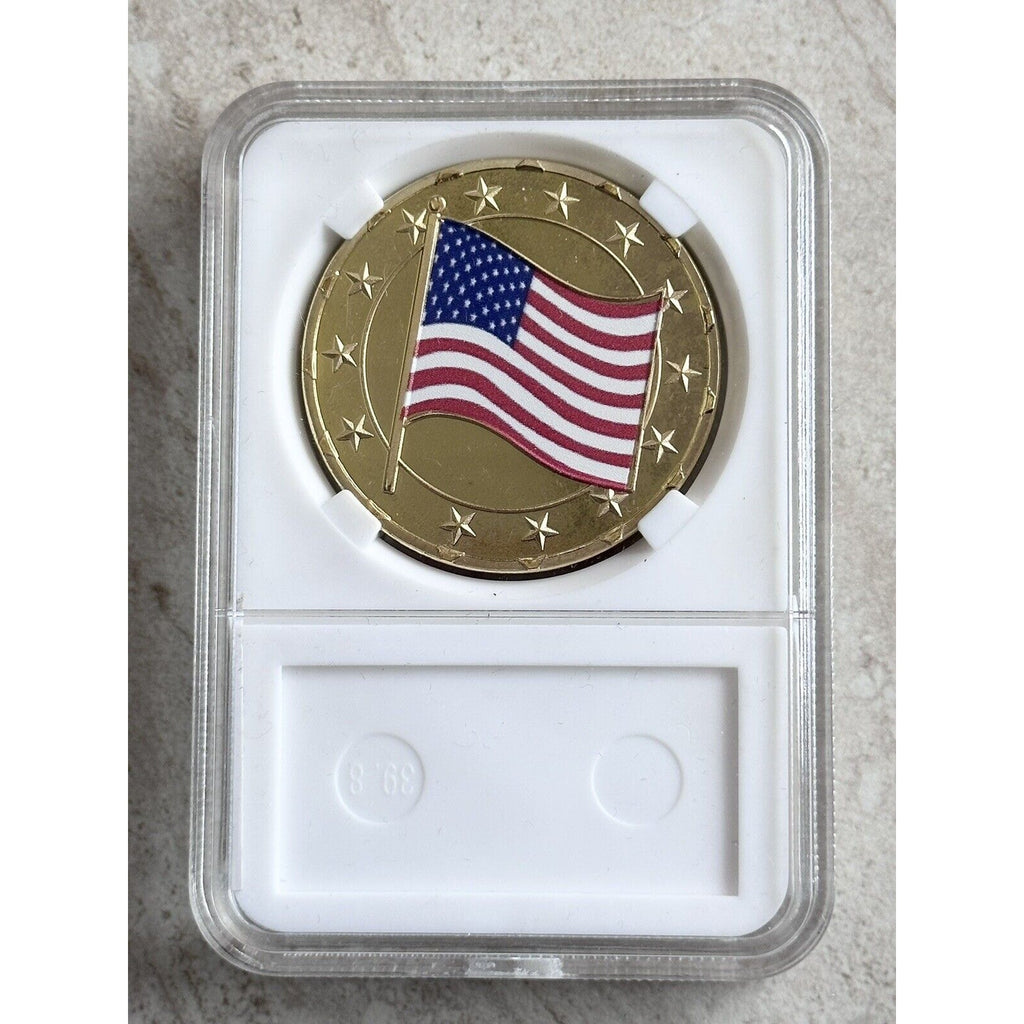 POW - MIA Not Forgotten Challenge Coin With Case