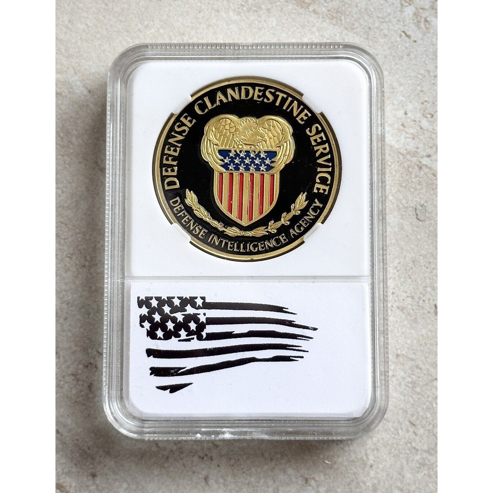 Defense Clandestine Service (DCS) Challenge Coin With Beautiful Case