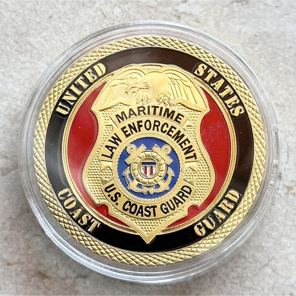 US COAST GUARD MARITIME LAW ENFORCEMENT Challenge Coin