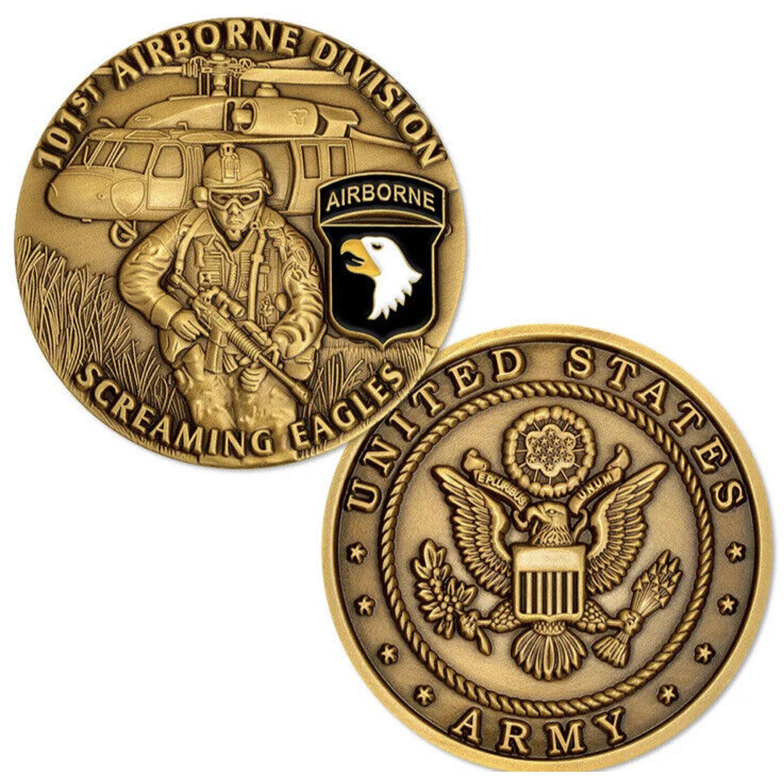 U.S. Army 101st Airborne Combat Infantry Division Challenge Coin