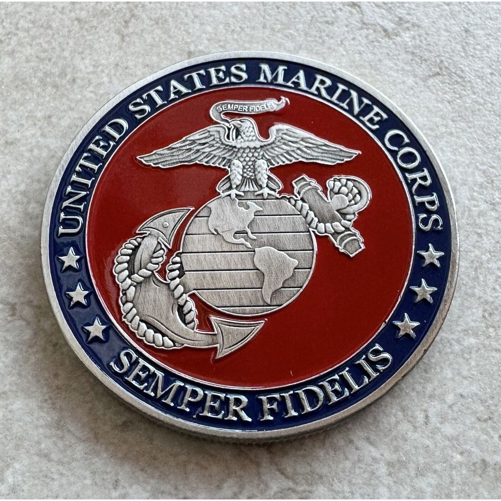 U S MARINES IWO JIMA Challenge Coin