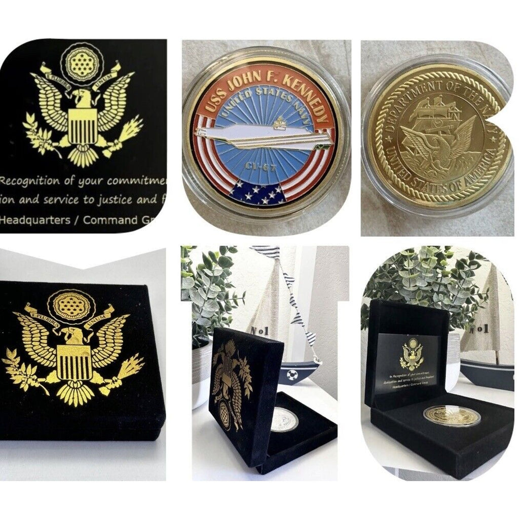 USS JOHN F. KENNEDY CV-67 Challenge Coin USN-US NAVY 40mm New