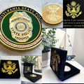 PENNSYLVANIA STATE POLICE Challenge Coin With Special Velvet Case New !