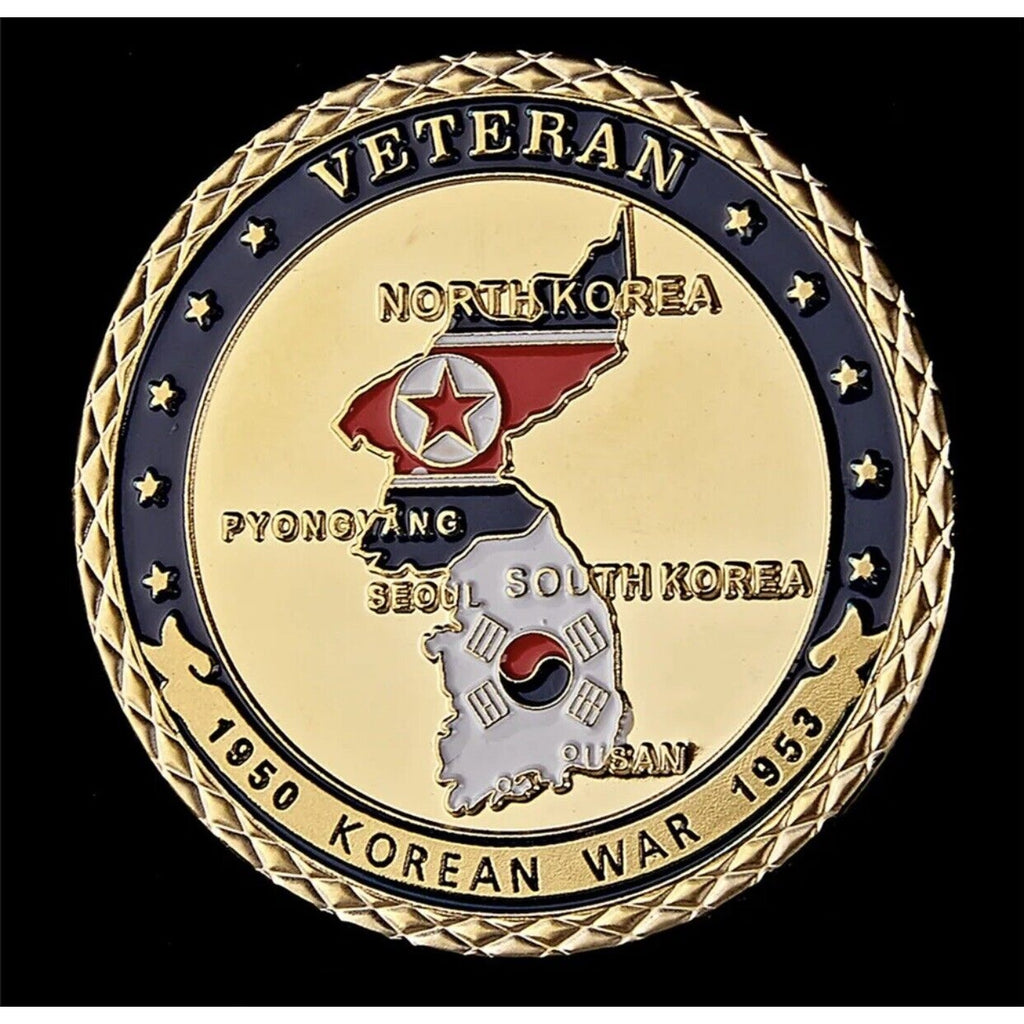 Korean War Veteran Challenge Coin - 1950-1953, Come With Case.