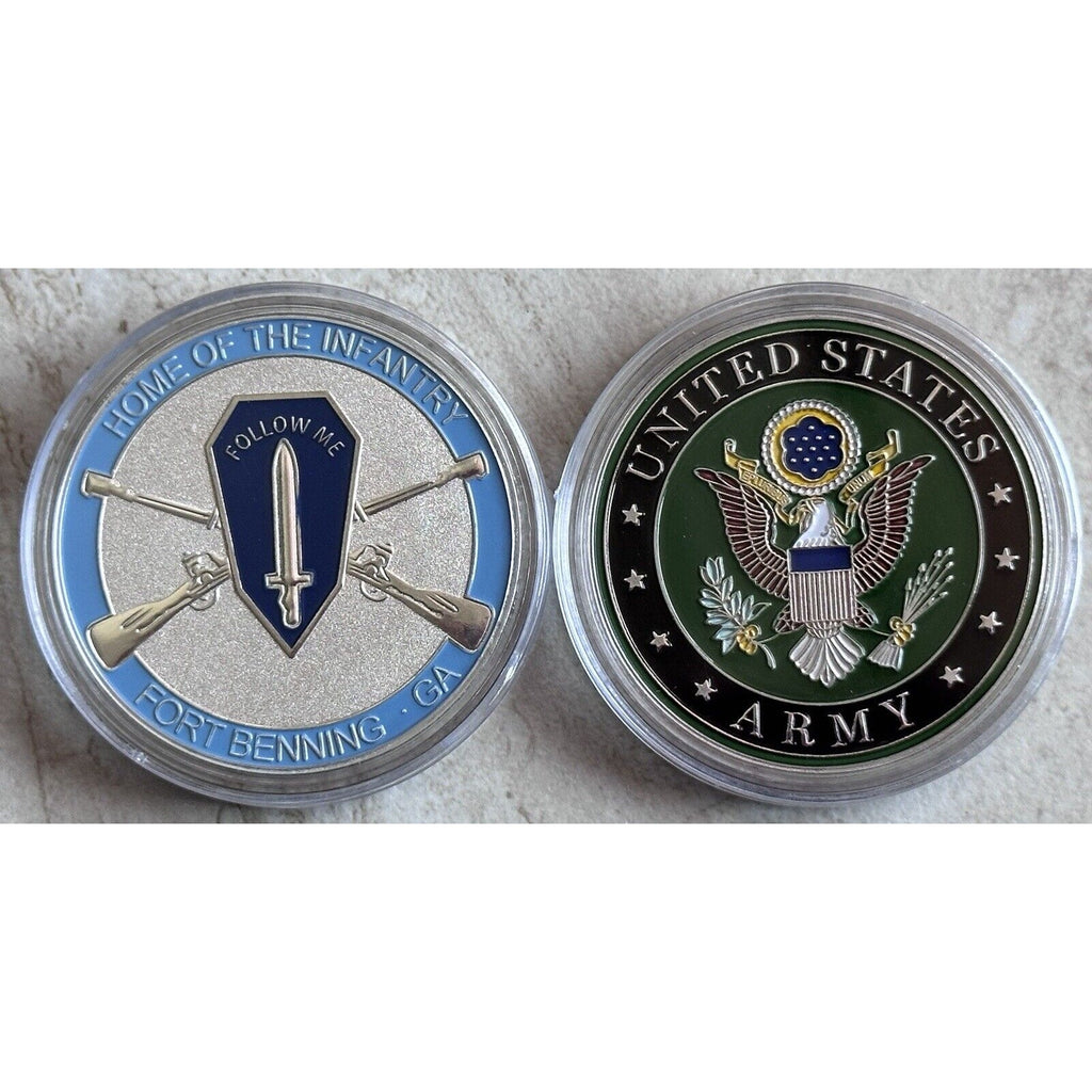 NEW U.S. Army Home of The Infantry Fort Benning, GA Challenge Coin