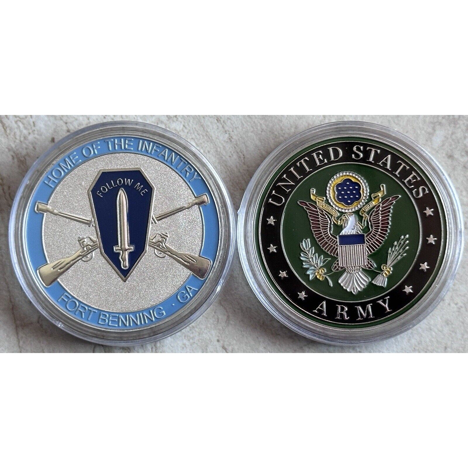 NEW U.S. Army Home of The Infantry Fort Benning, GA Challenge Coin