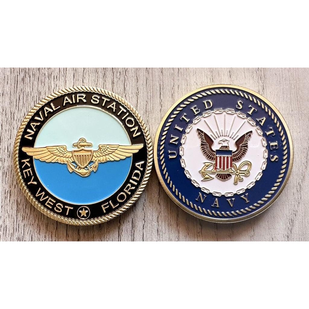 NAS NAVY NAVAL AIR STATION KEY WEST FLORIDA CHALLENGE COIN