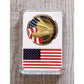 U S AIR FORCE B-2 SPIRIT (Stealth Bomber) Challenge Coin with flag case