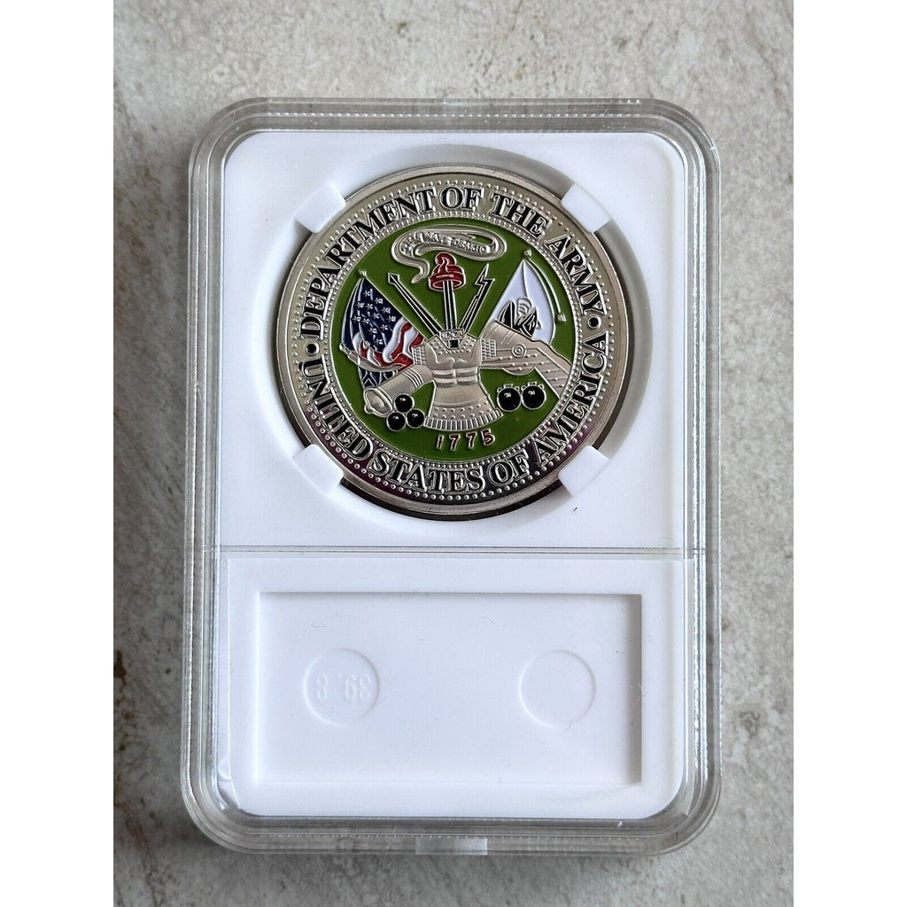 ARMY RANGER RANGERS LEAD THE WAY CHALLENGE COIN With Beautiful Case