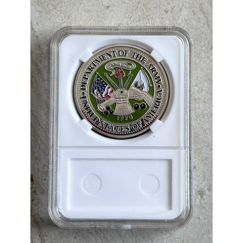 ARMY RANGER RANGERS LEAD THE WAY CHALLENGE COIN With Beautiful Case