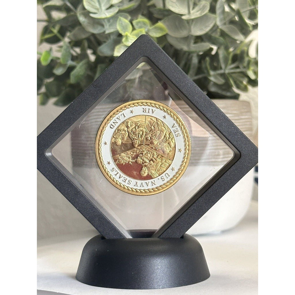 UNITED STATES NAVAL SPECIAL WARFARE COMMAND NAVY SEAL TRIDENT CHALLENGE COIN