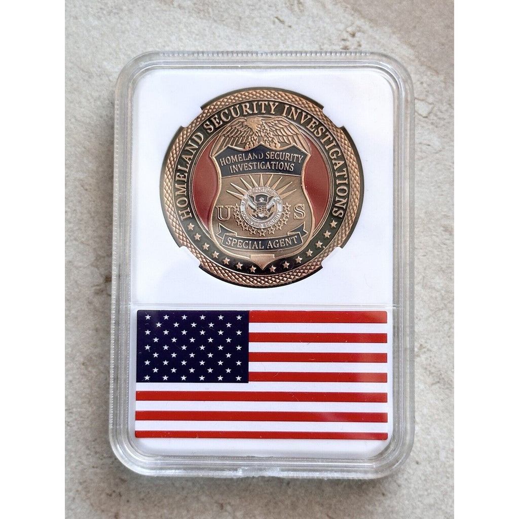 Homeland Security Investigations ICE Special Agent Medal Token Challenge Coin